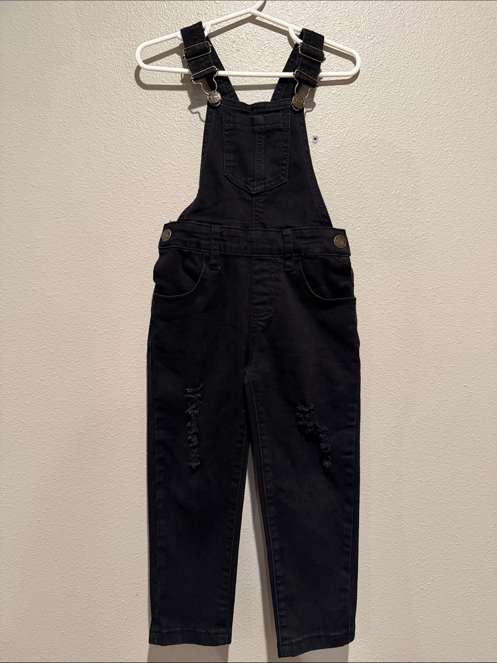 Little Bipsy Denim Distressed Overalls Size:3T- 4T